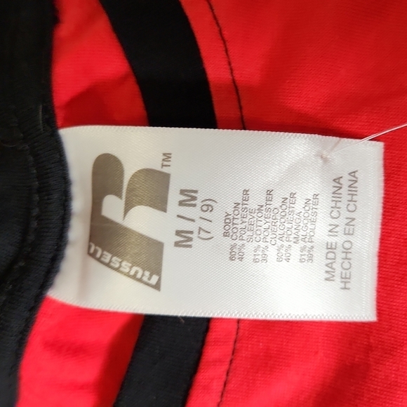 Texas Tech Womens Shirt longsleeve tshirt size M 7-9 NEW Russell shirt top - Picture 12 of 13